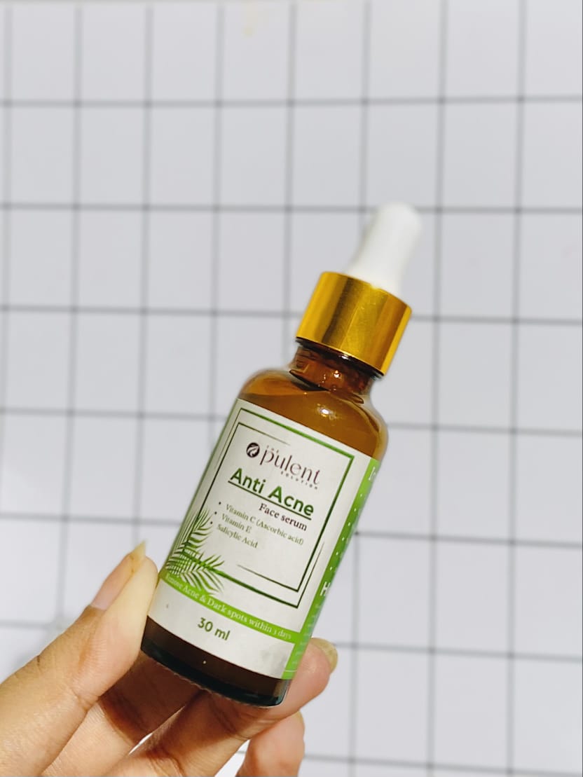 Anti Acne & Glowing Serum | Salicylic 2%, Vitamin C & E and Tea Tree Extract 2%